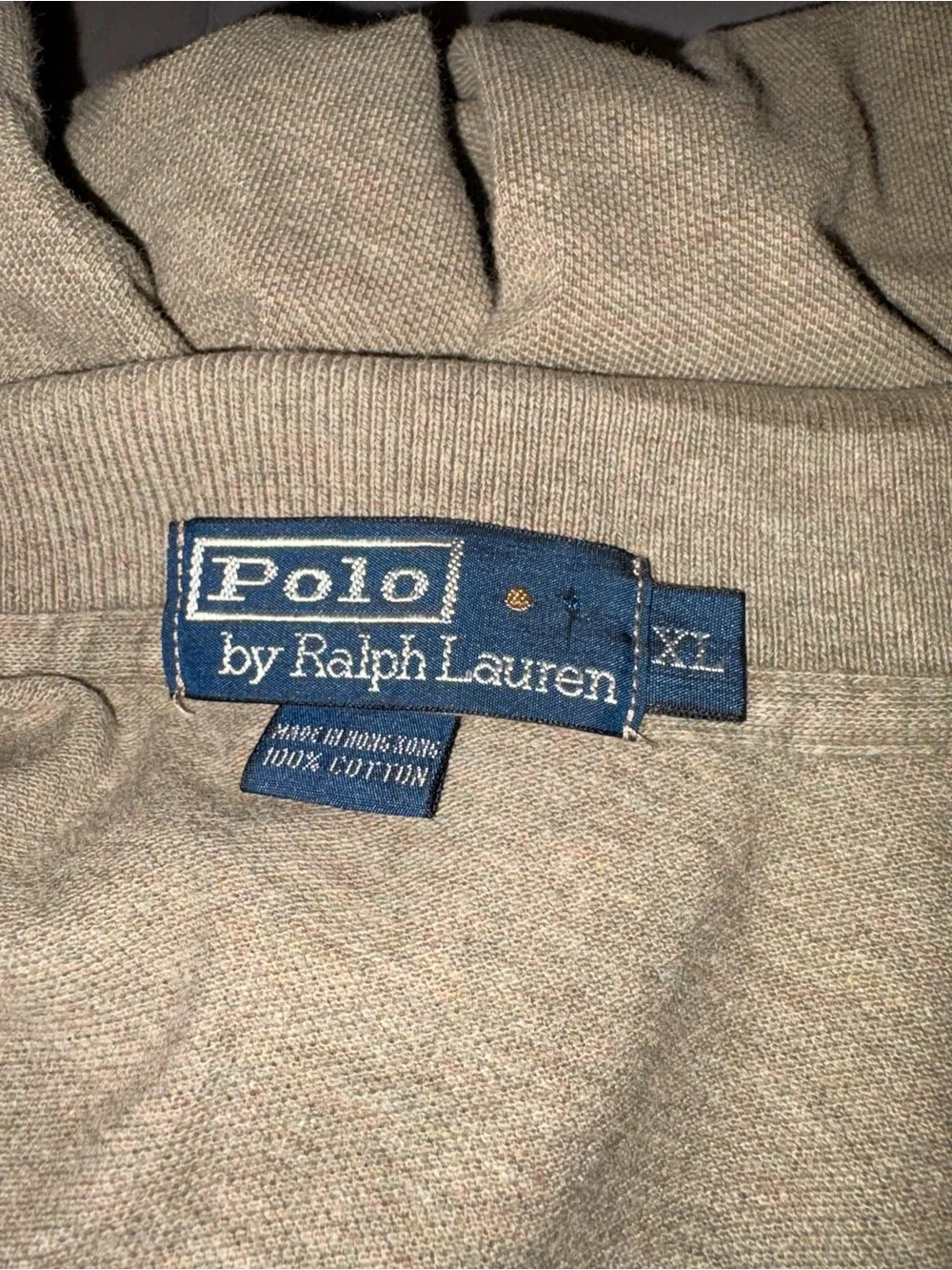 Vintage Polo Ralph Lauren Men’s Beige Polo Shirt